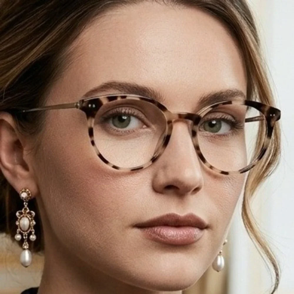 Warby Parker Langley W 7200 Tortoise Shell Cat Eye Eyeglasses 52-19-140